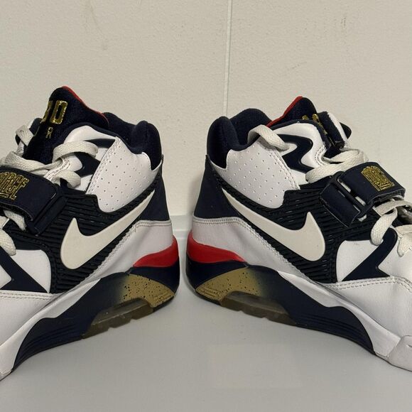 Nike Air Force 180 Shoes Mens Size 11 White Navy Red Olympic Retro Basketball - Picture 2 of 14